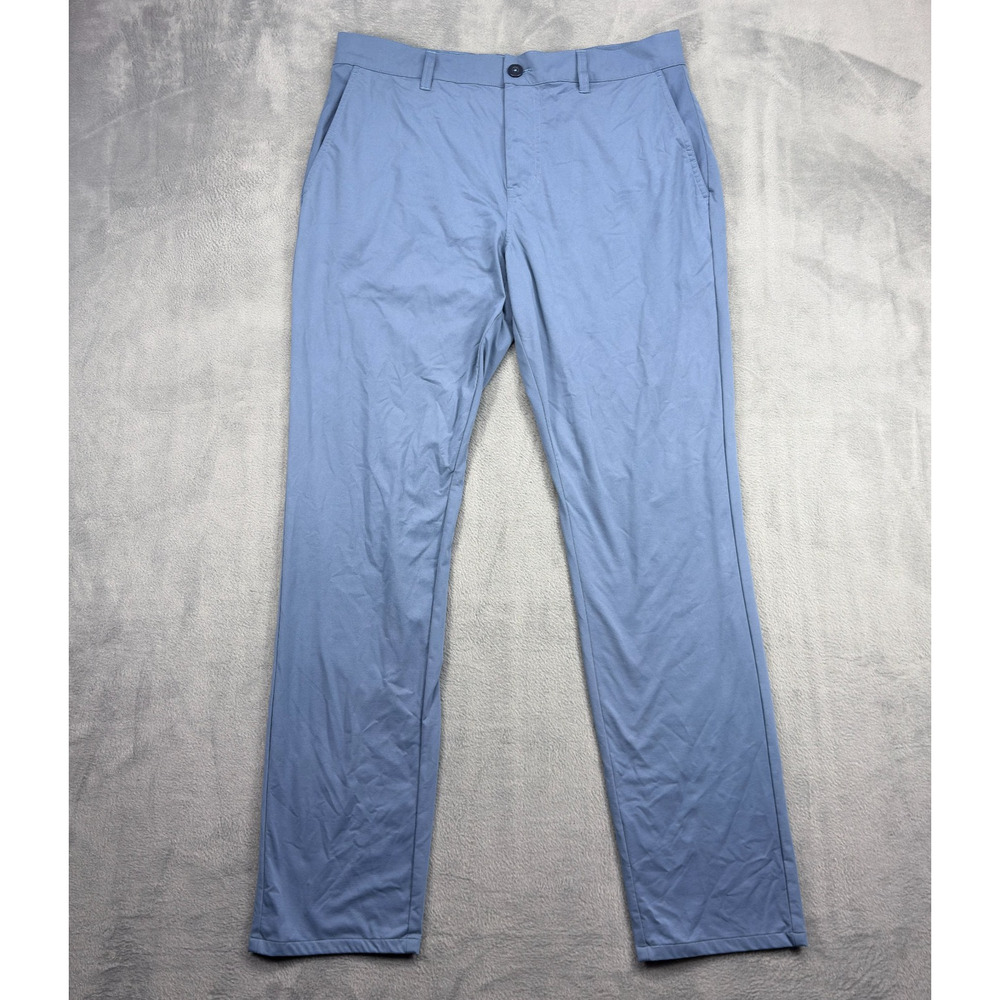 Travis Mathew Pants Men's 32x32 Blue Tech Chino Breathable Golfing Performance